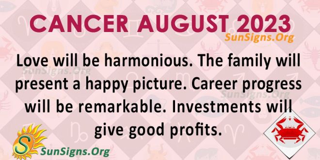 Cancer August Horoscope 2023