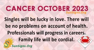 Cancer October Horoscope 2023