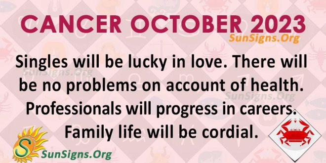Cancer October Horoscope 2023
