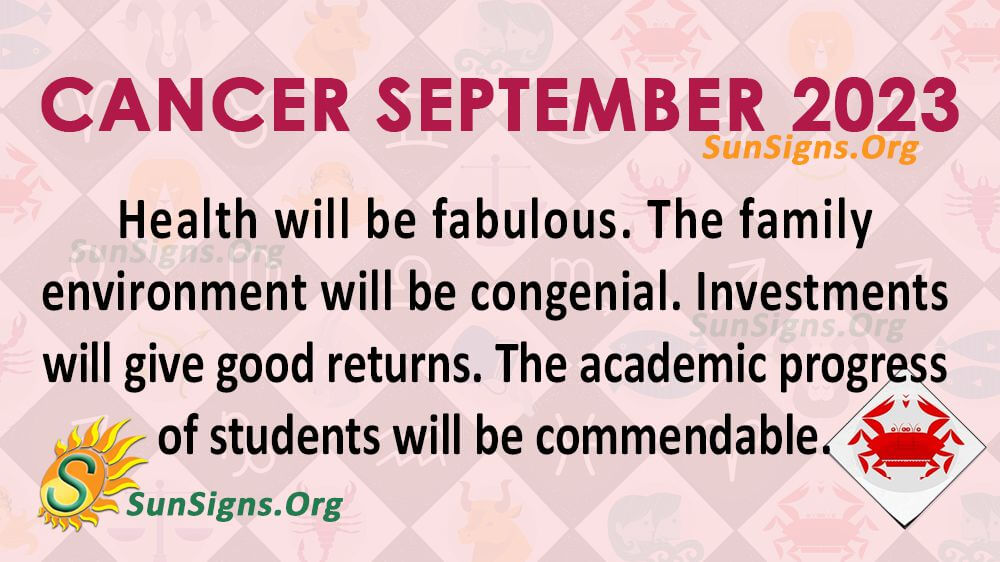 Cancer September Horoscope 2023