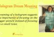 Hologram Dream Meaning