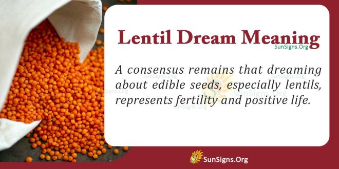 Lentil Dream Meaning