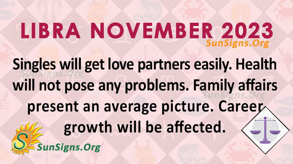 Libra November Horoscope 2023