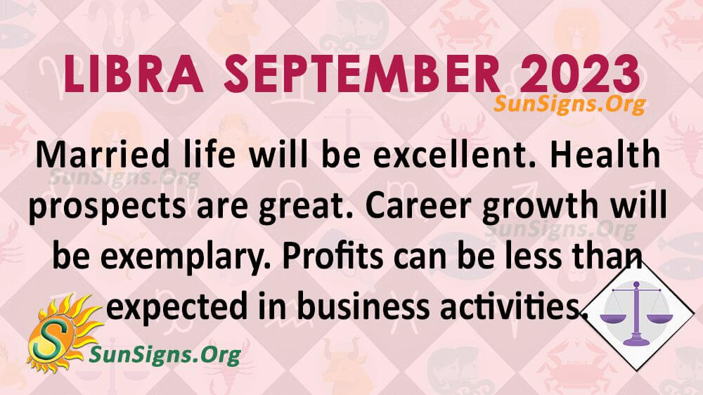 Libra September Horoscope 2023