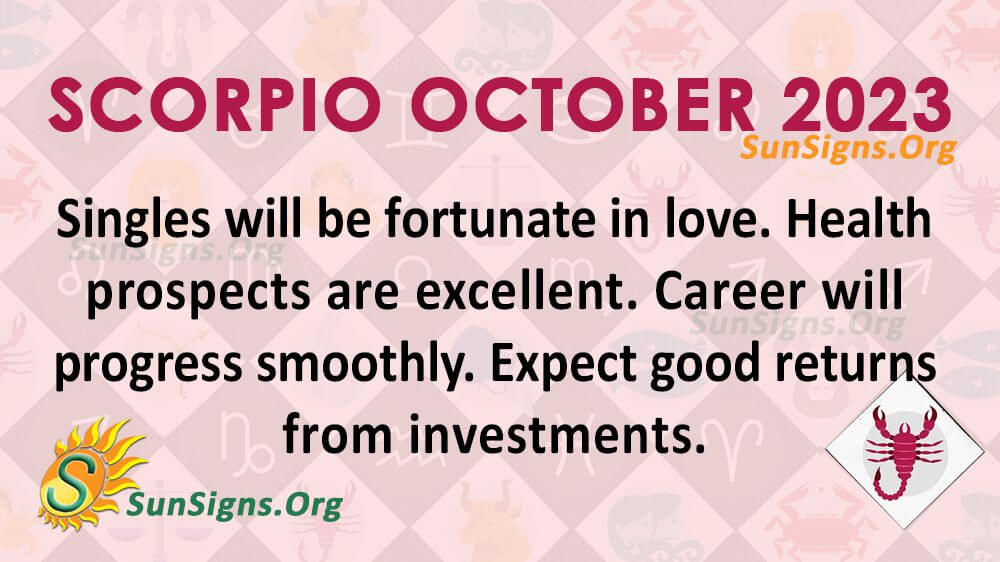 Scorpio October Horoscope 2023