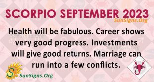 Scorpio September Horoscope 2023
