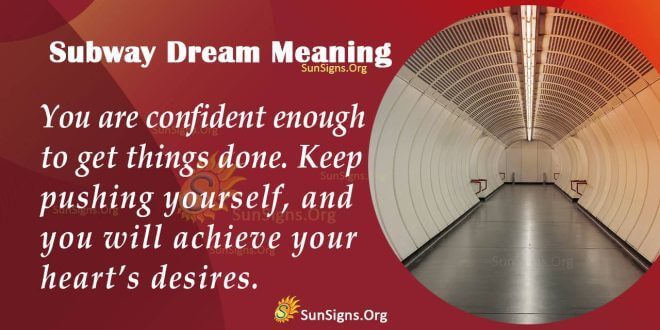 Subway Dream Meaning
