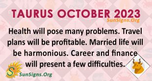 Taurus October Horoscope 2023