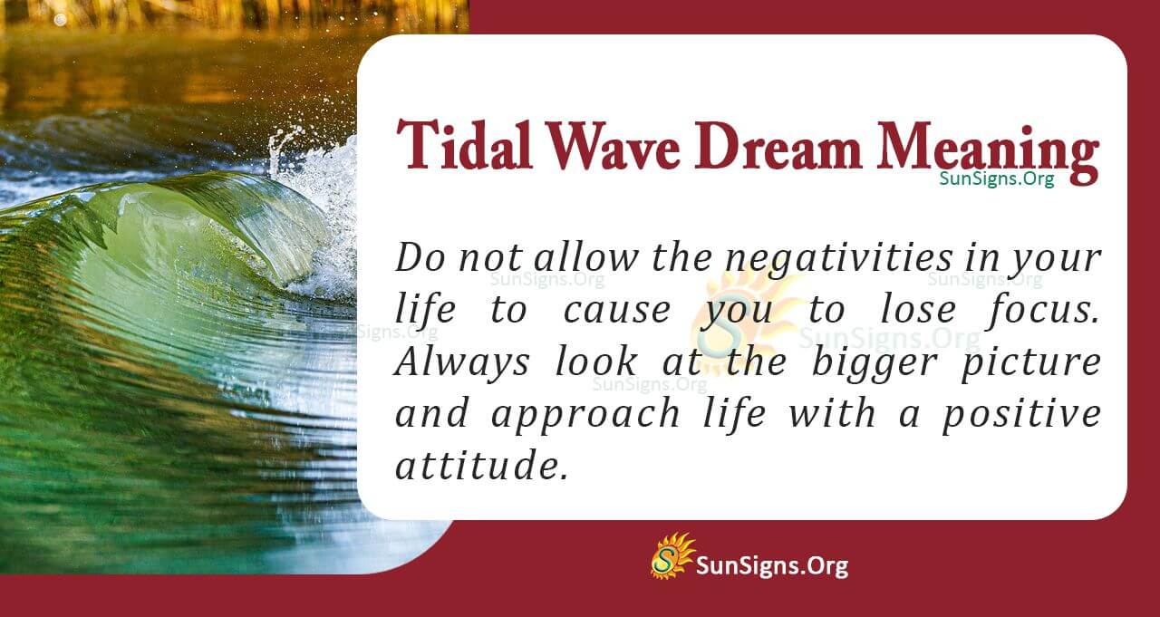 Tidal Wave Dream Meaning, Interpretation and Symbolism