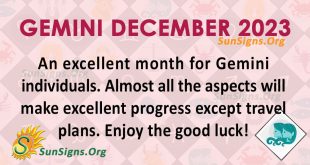 Gemini December Horoscope 2023