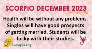 Scorpio December Horoscope 2023