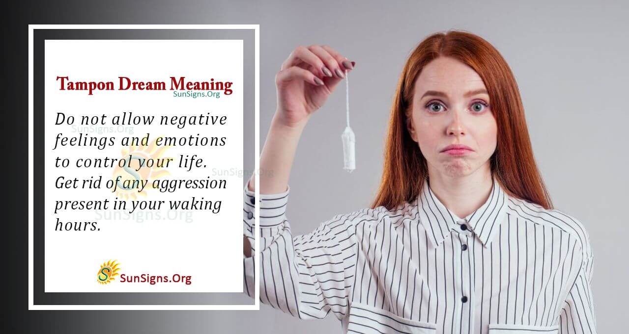 Tampon Dream Symbol Meaning, Interpretation and Symbolism