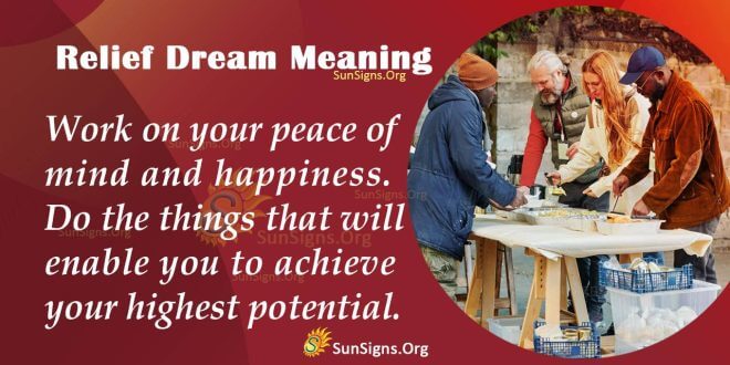 Relief Dream Meaning