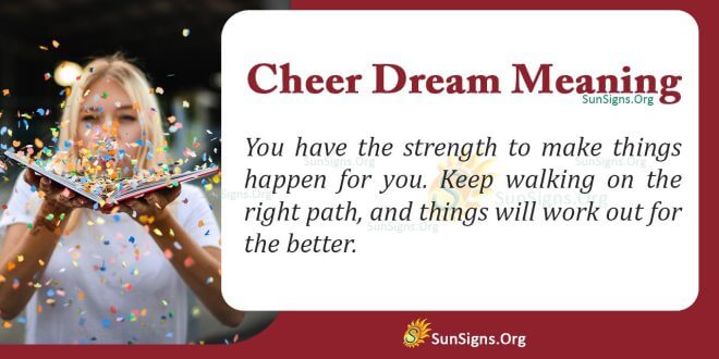Cheer Dream Meaning