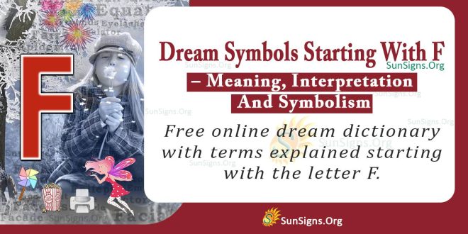 Dream Symbols Starting With F
