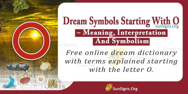 Dream Symbols Starting With O