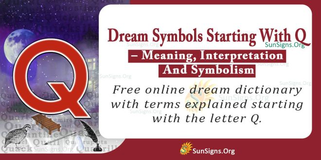 Dream Symbols Starting With Q