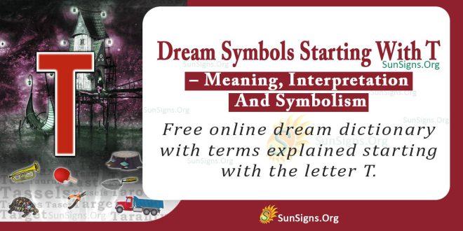 Dream Symbols Starting With T