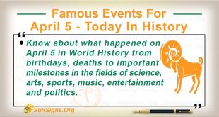 Famous Events For April 5