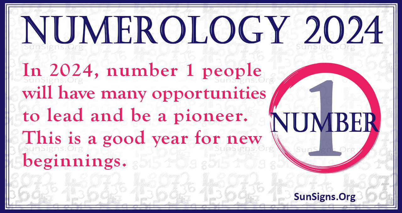 Number 1 2024 Numerology Horoscope New Partnerships