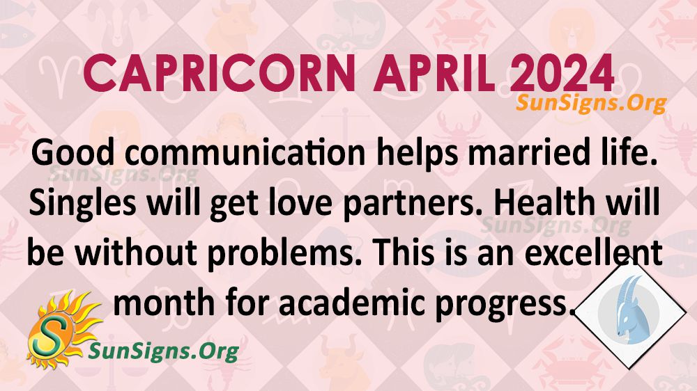 capricorn april 2024