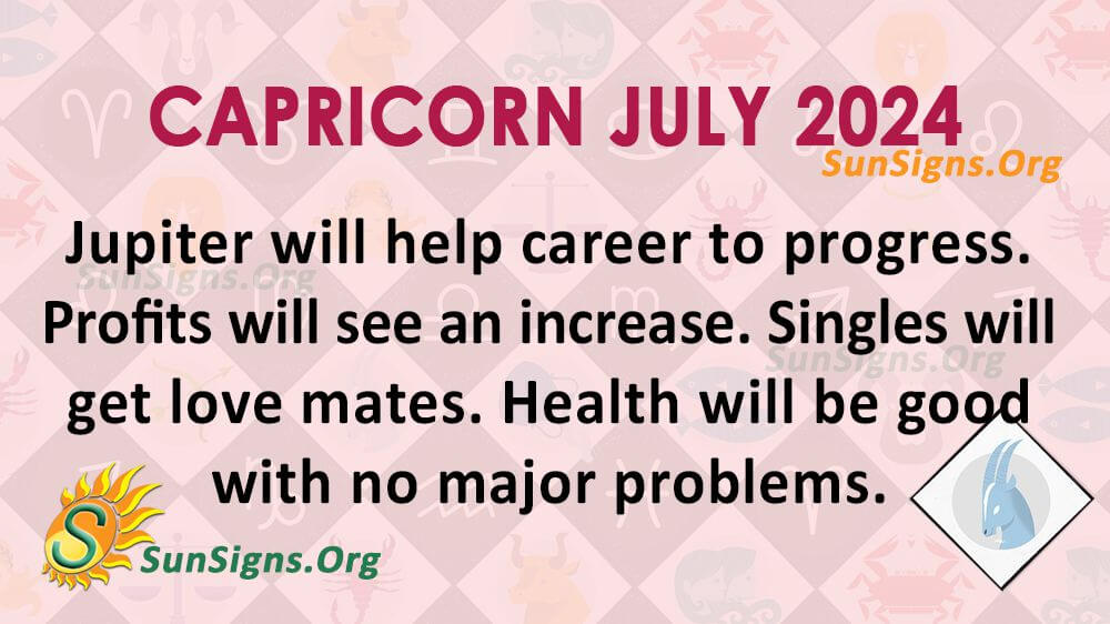 capricorn july 2024