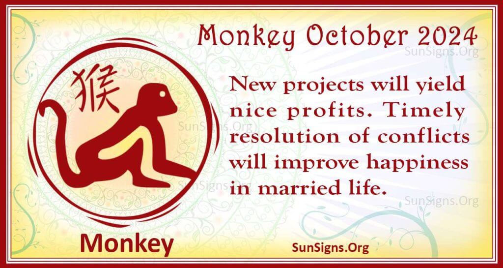 monkey october 2024