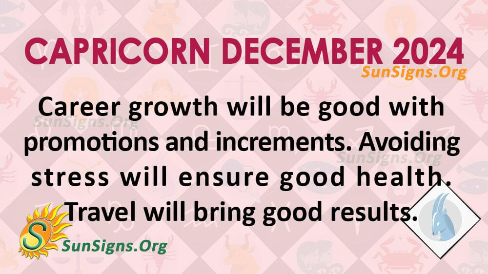 capricorn december 2024