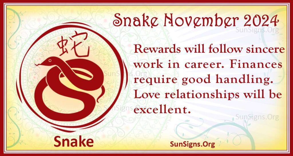 snake november 2024