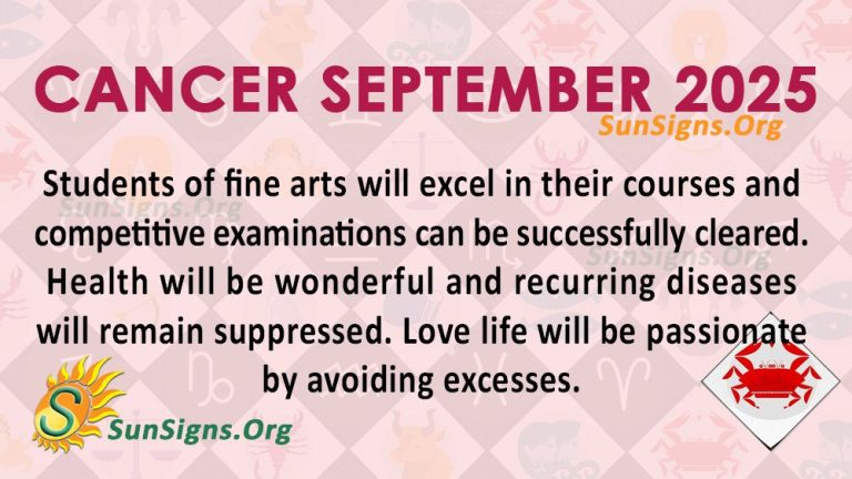 September 2025 Horoscope Predictions For All - SunSigns.Org